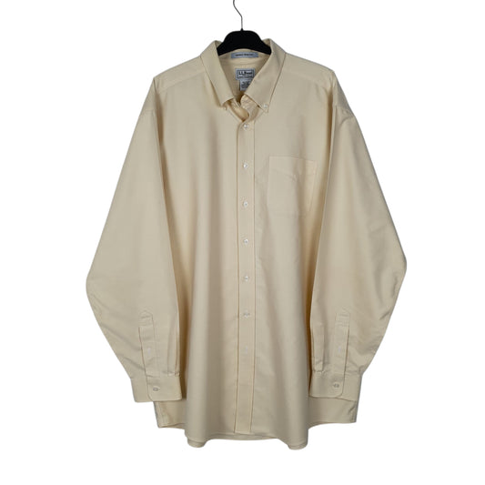 Mens Yellow L.L.Bean  Long Sleeve Shirt