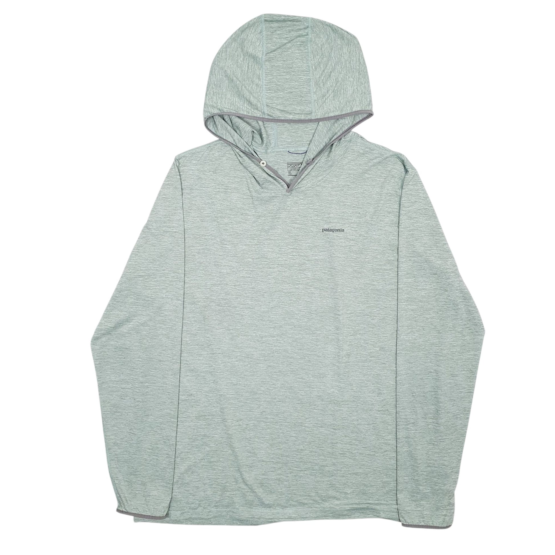 Mens Green Patagonia Lightweight Tropic Comfort Hoodie Jumper