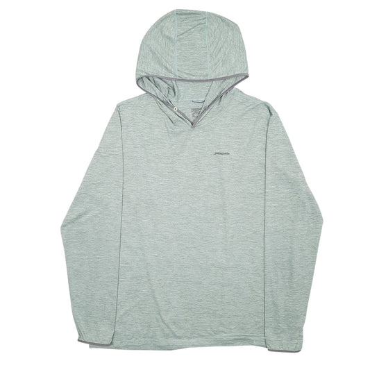 Mens Green Patagonia Lightweight Tropic Comfort Hoodie Jumper