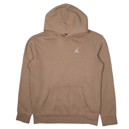 Mens Beige Nike Air Jordan Basketball Hoodie Jumper