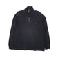Mens Black Polo Ralph Lauren  Quarter Zip Jumper