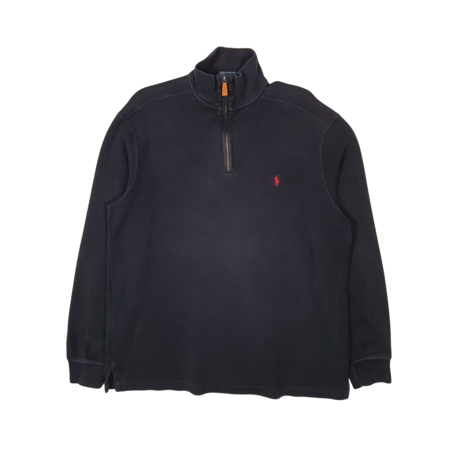 Mens Black Polo Ralph Lauren  Quarter Zip Jumper