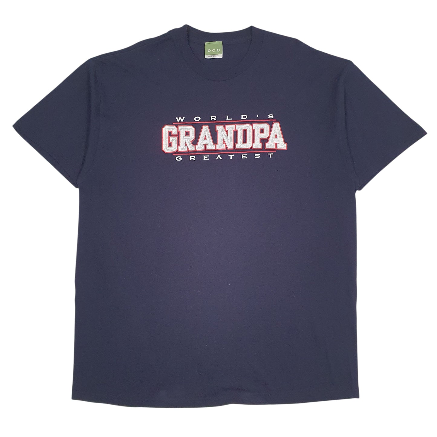 Mens Navy Unbranded Worlds Greatest Grandpa Short Sleeve T Shirt