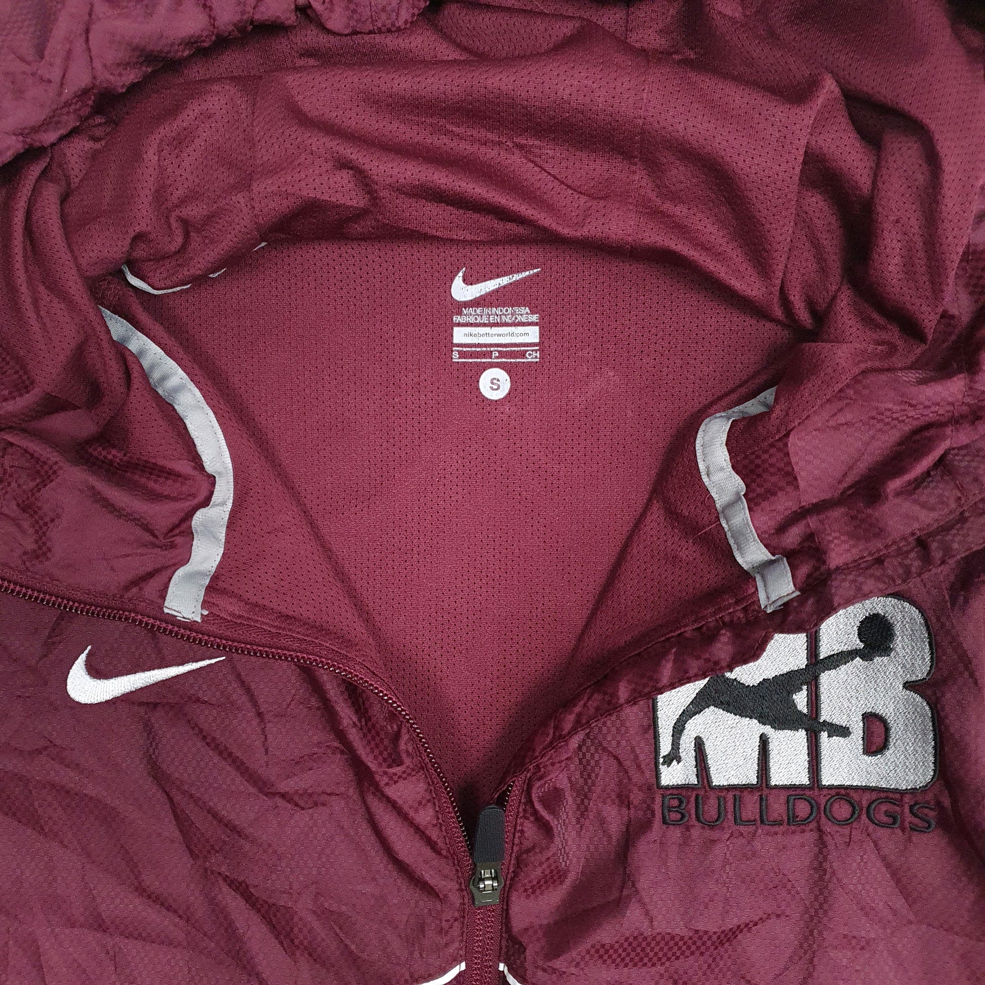 Mens Burgundy Nike MB Bulldogs  Coat