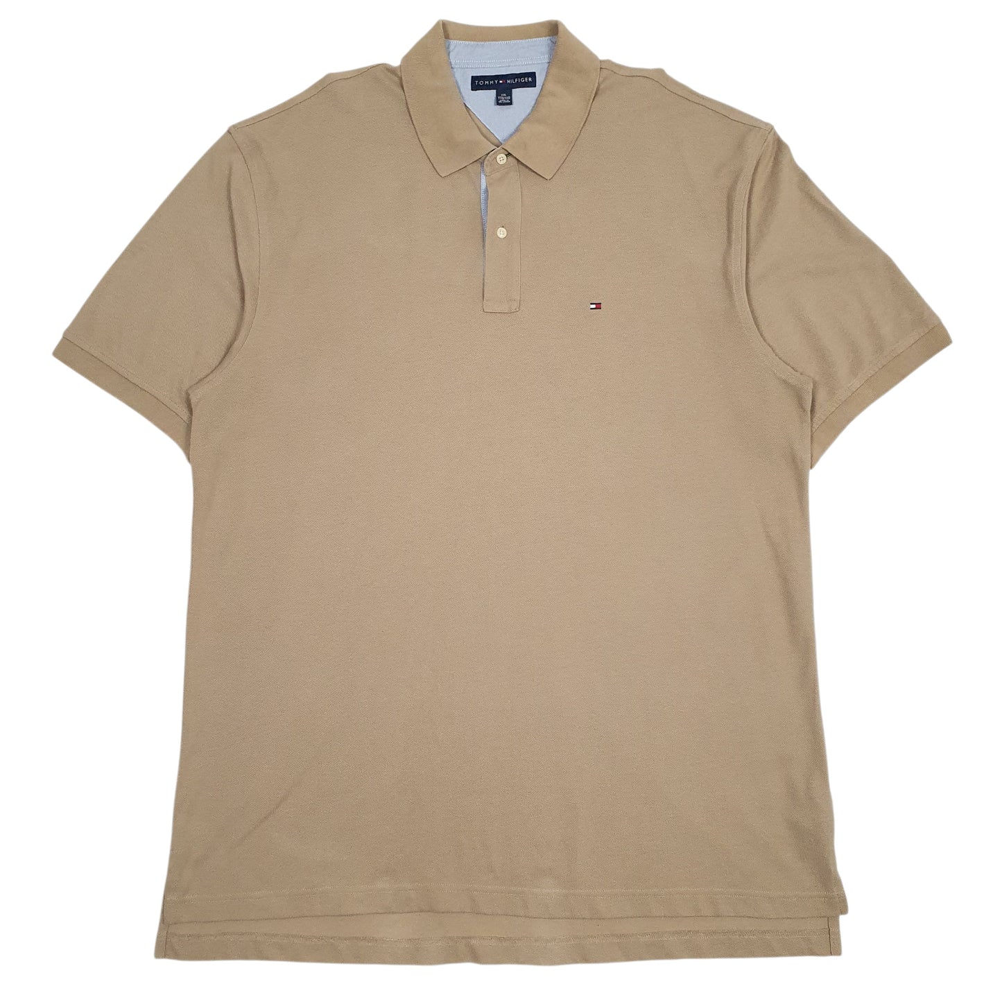 Mens Brown Tommy Hilfiger  Short Sleeve Polo Shirt