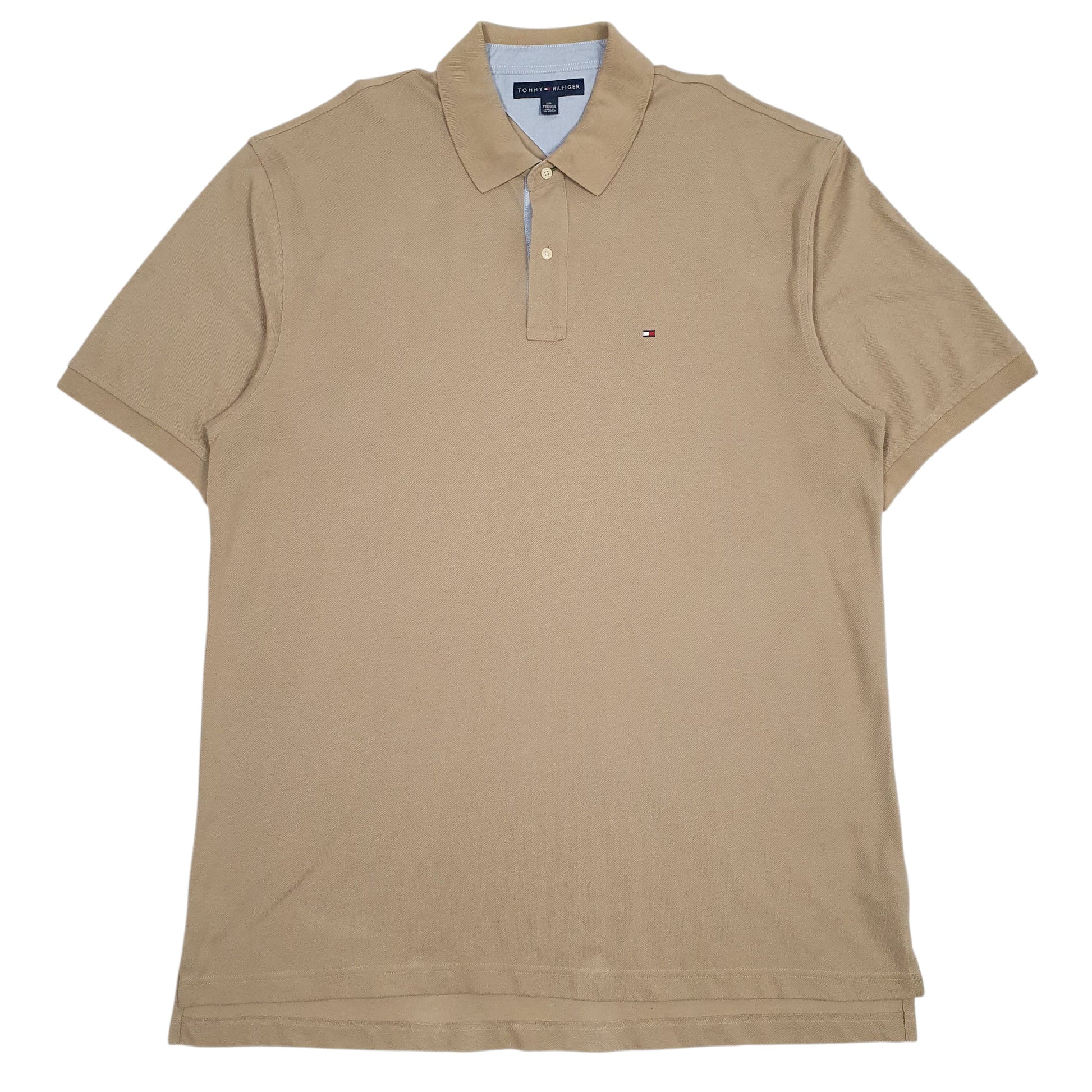 Mens Brown Tommy Hilfiger  Short Sleeve Polo Shirt