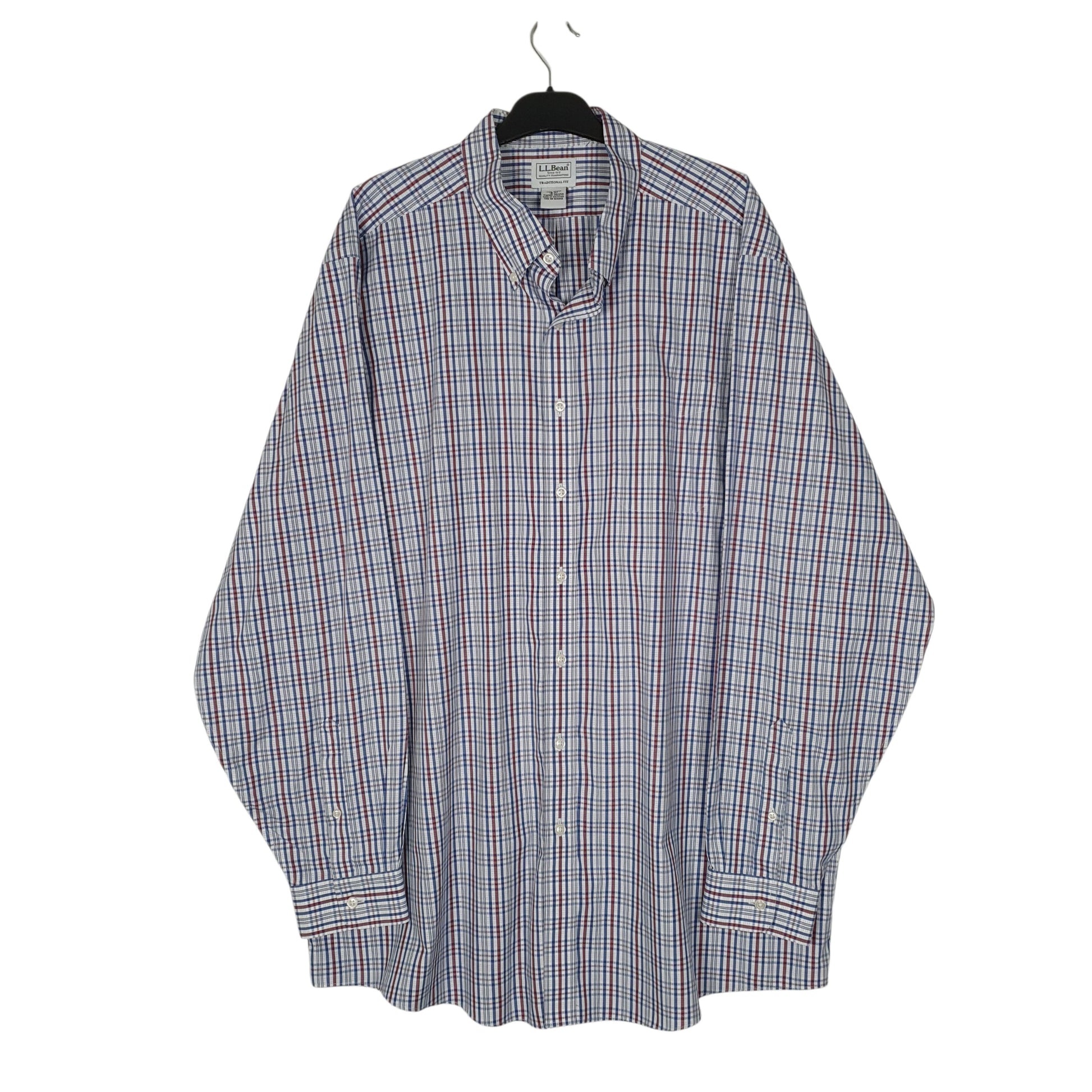 Mens Blue L.L.Bean  Long Sleeve Shirt