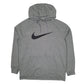Mens Grey Nike Tall Dri Fit Hoodie Jumper