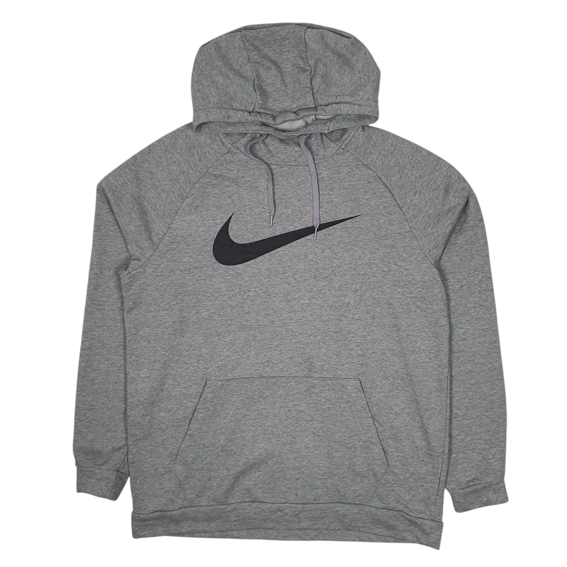 Mens Grey Nike Tall Dri Fit Hoodie Jumper