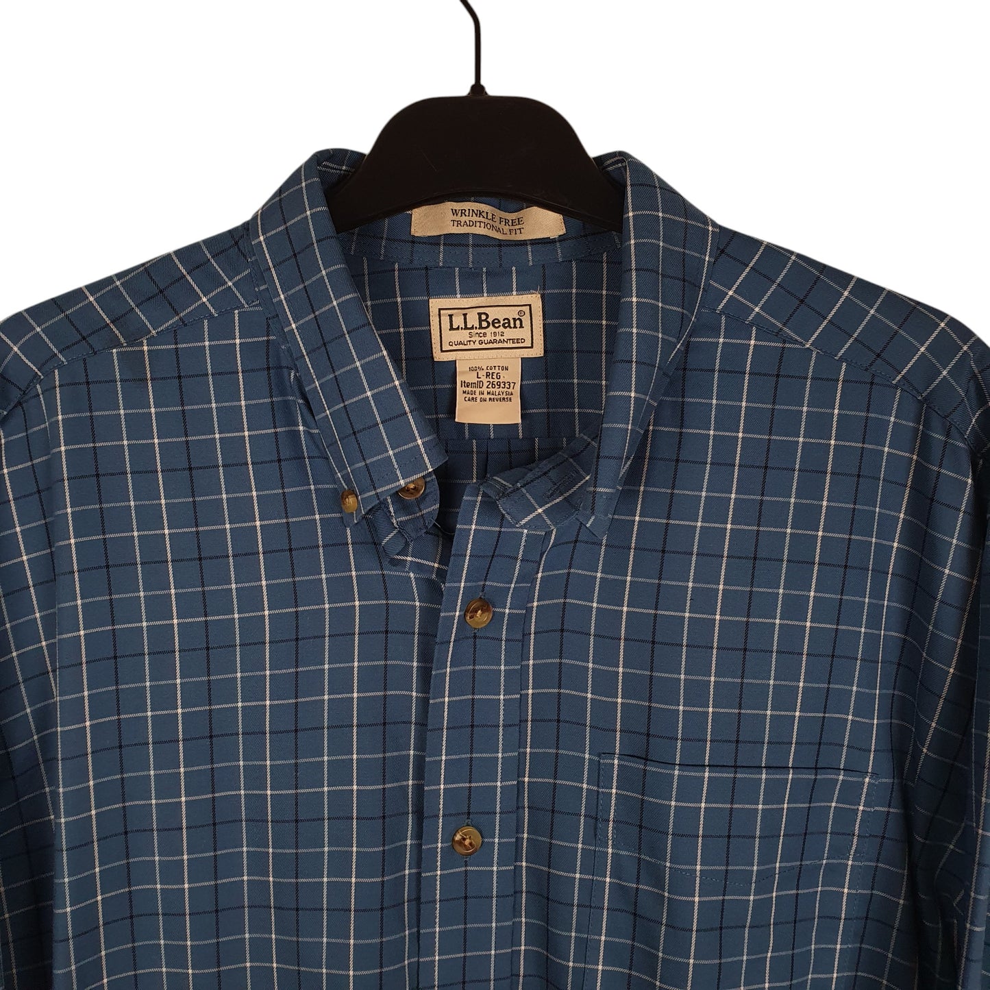 Mens Blue L.L.Bean   Shirt