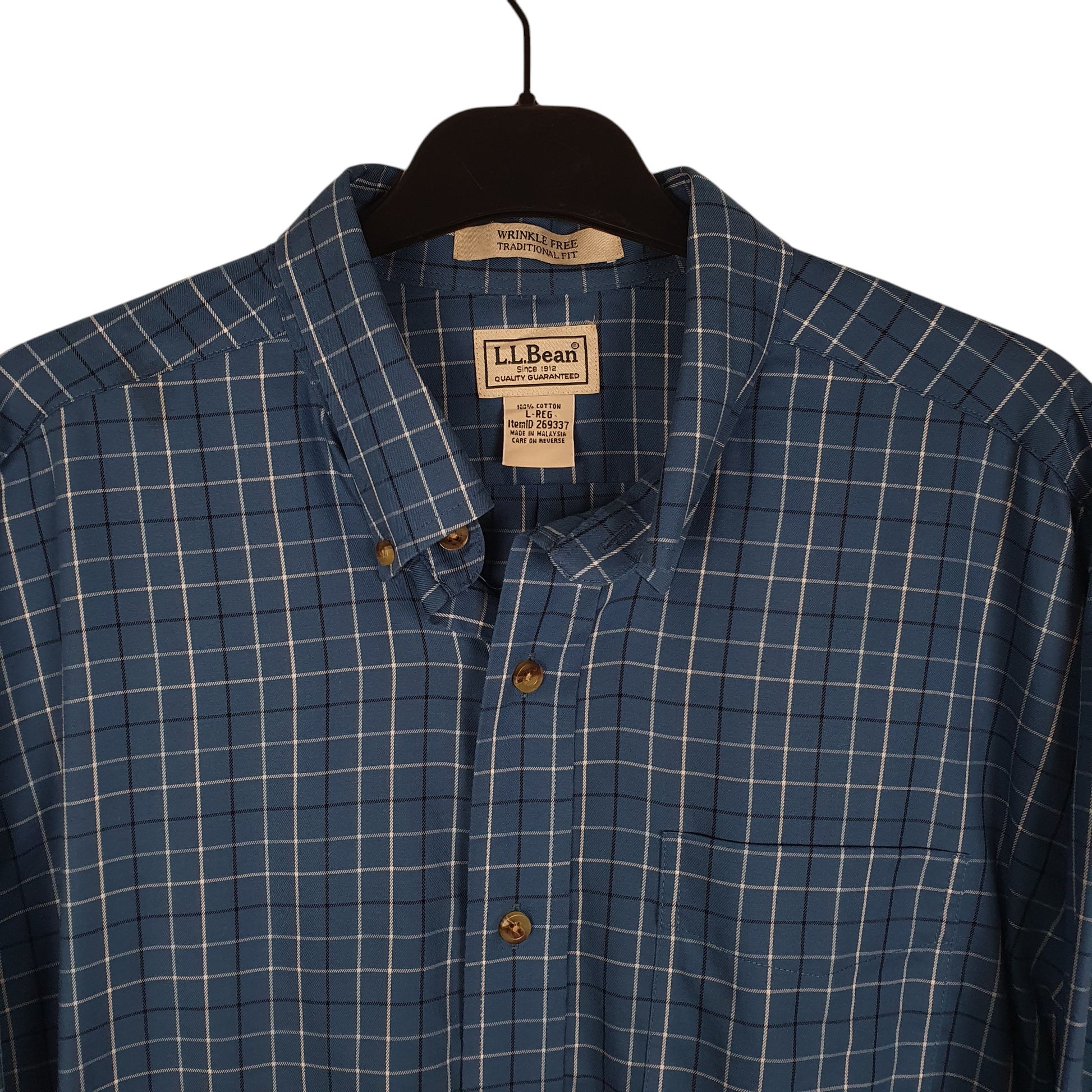 Mens Blue L.L.Bean   Shirt