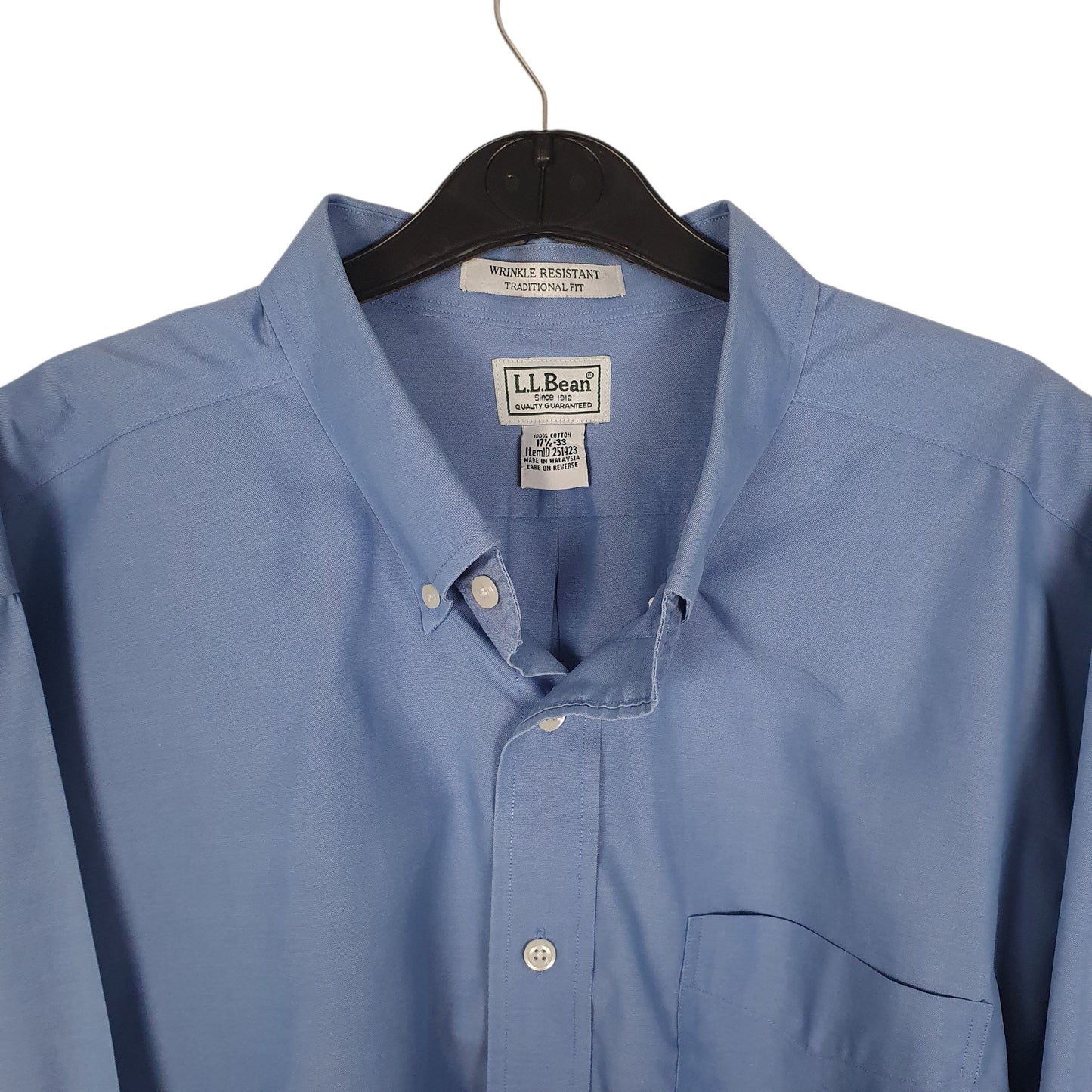 Mens Blue L.L.Bean   Shirt