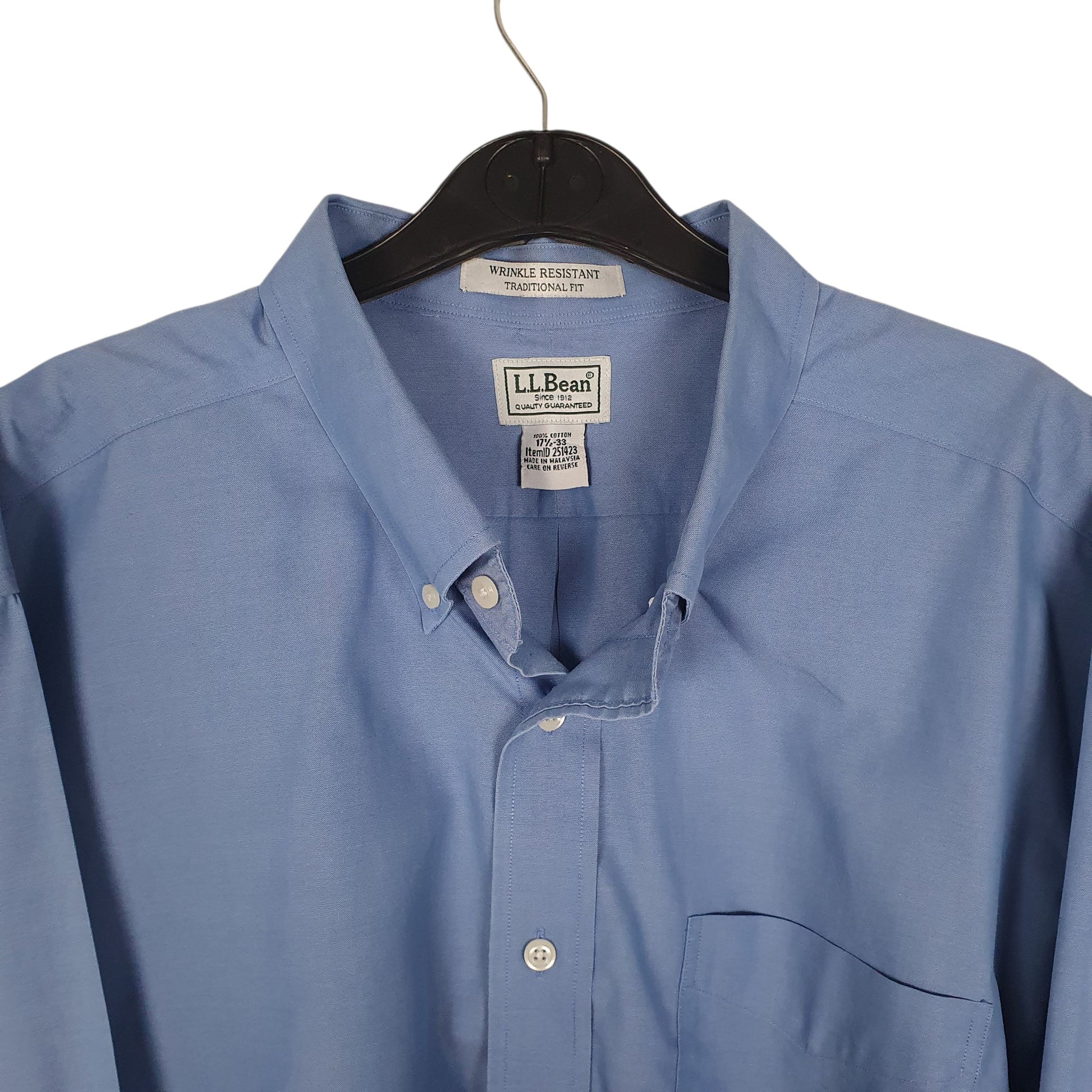 Mens Blue L.L.Bean   Shirt