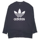 Womens Black Adidas Spellout Crewneck Jumper