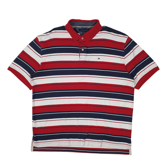 Mens Red Tommy Hilfiger  Short Sleeve Polo Shirt
