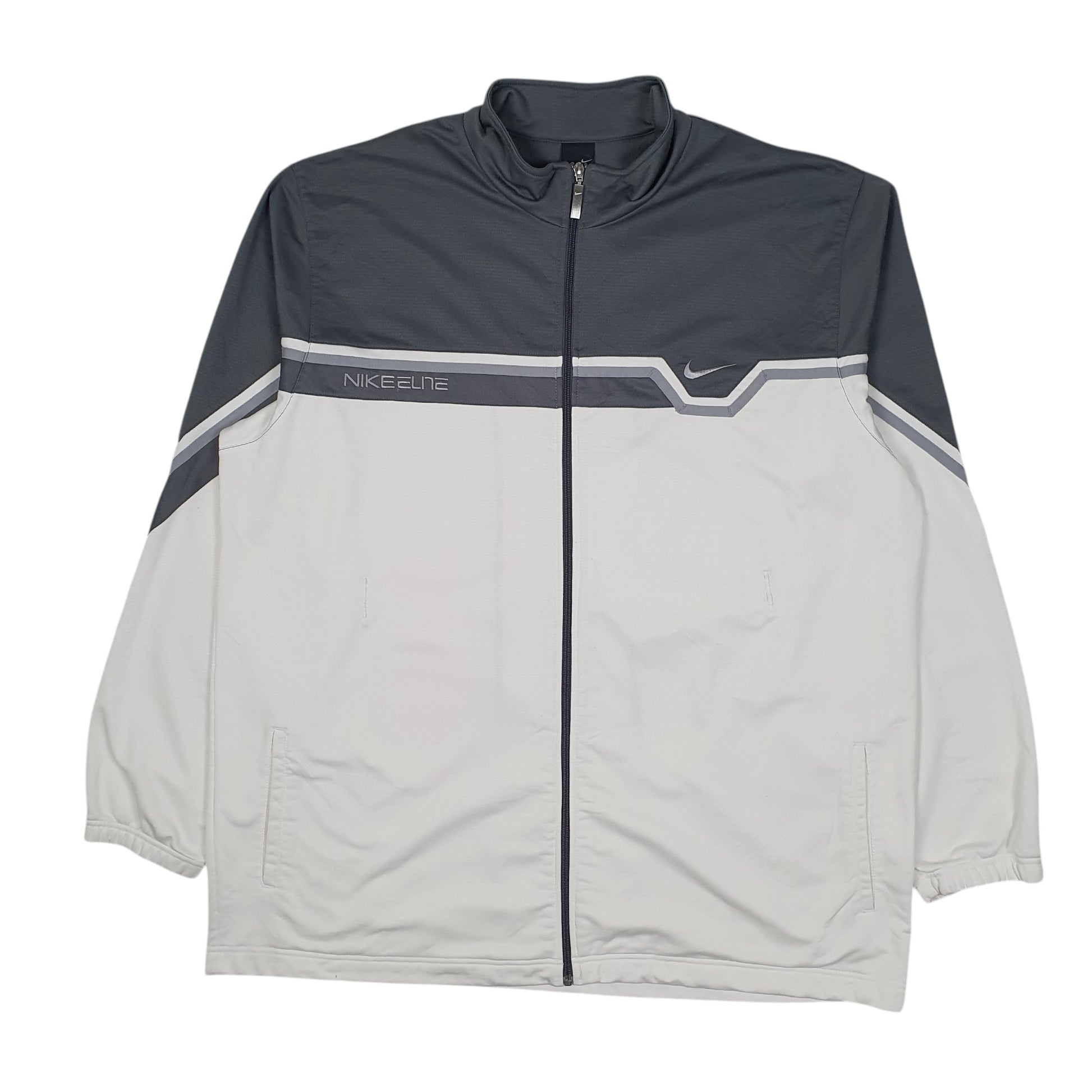 Mens White Nike Elite Full Zip Jumper