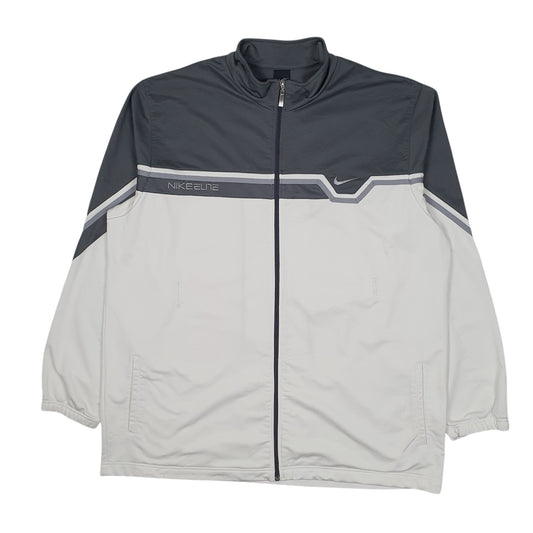 Mens White Nike Elite Full Zip Jumper