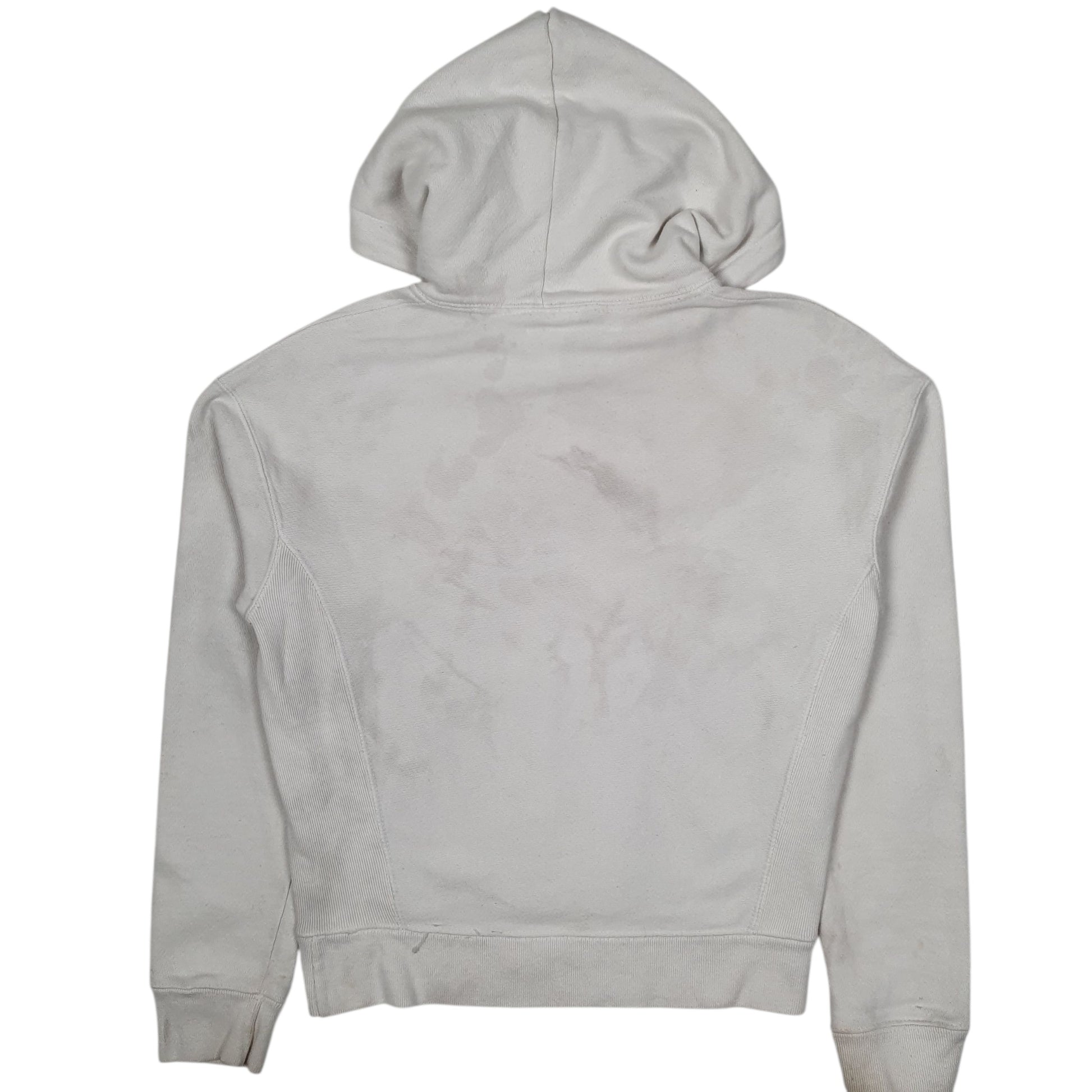 Womens White Champion Reverse Weave Hoodie Jumper