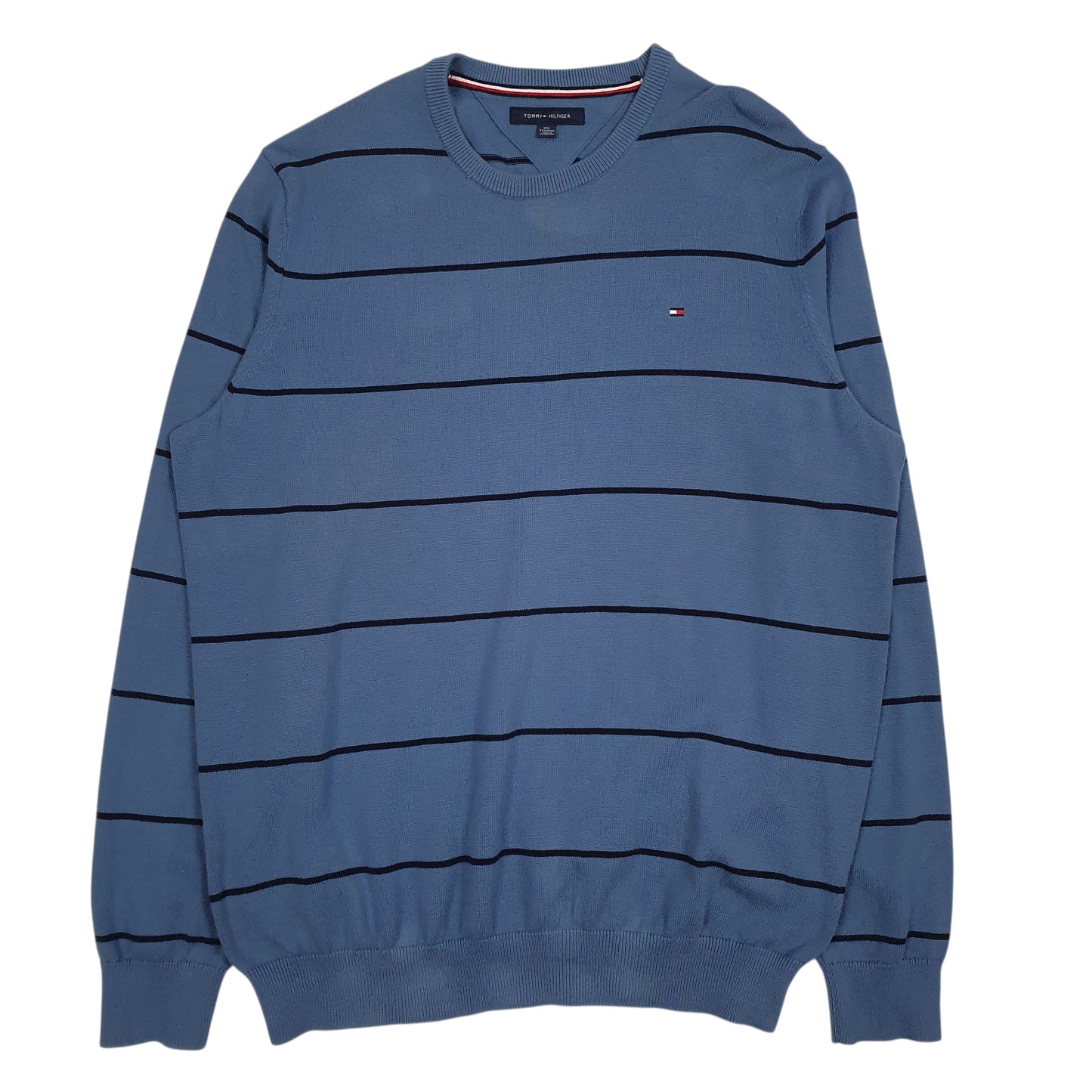 Mens Blue Tommy Hilfiger  Crewneck Jumper
