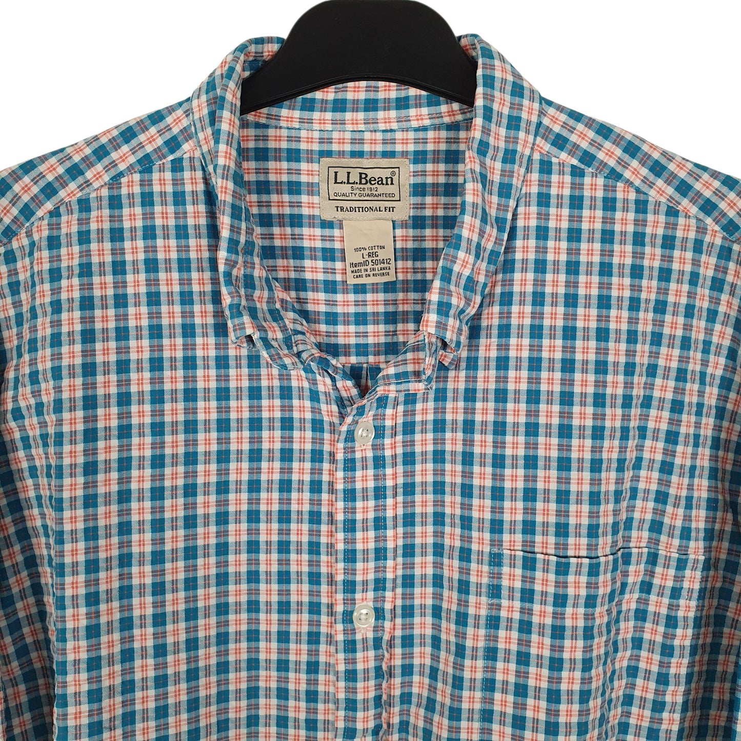Mens Blue L.L.Bean   Shirt