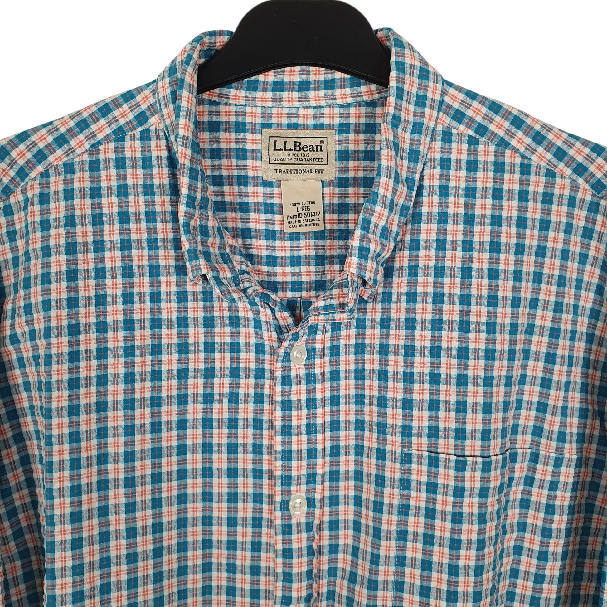 Mens Blue L.L.Bean   Shirt