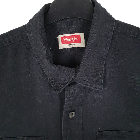 Mens Black Wrangler   Shirt
