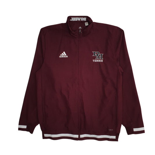 Mens Burgundy Adidas DM Tennis  Coat