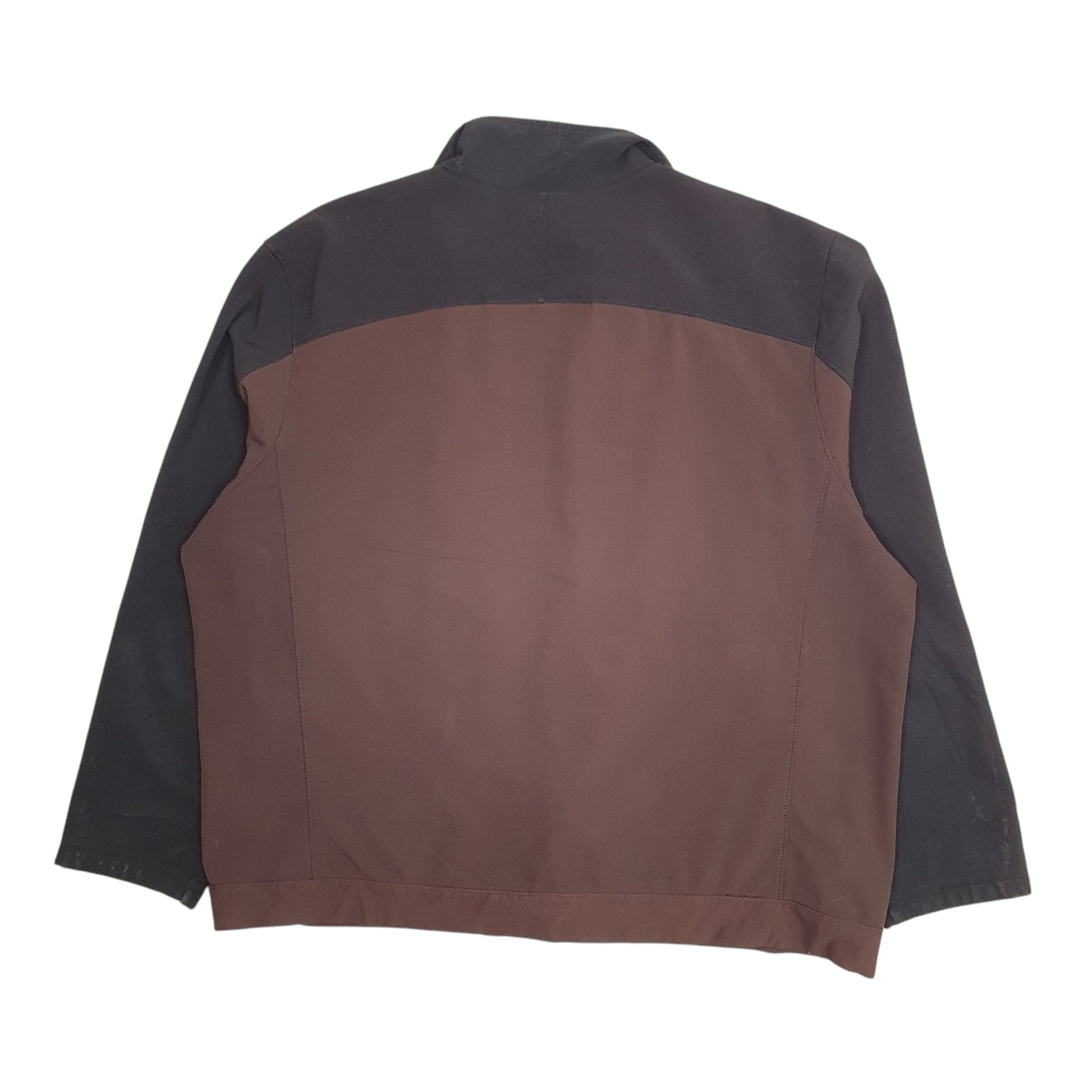Mens Brown Starter  Crewneck Coat