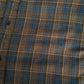Mens Brown Woolrich Thick Plaid  Shirt