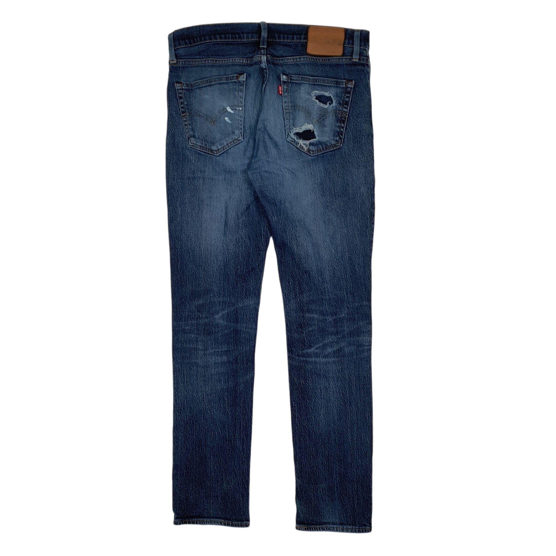 Mens Blue Levis Distressed  Jeans
