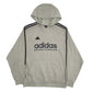 Mens Green Adidas Baggy Spellout Hoodie Jumper