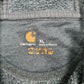 Mens Blue Carhartt Spellout Hoodie Jumper