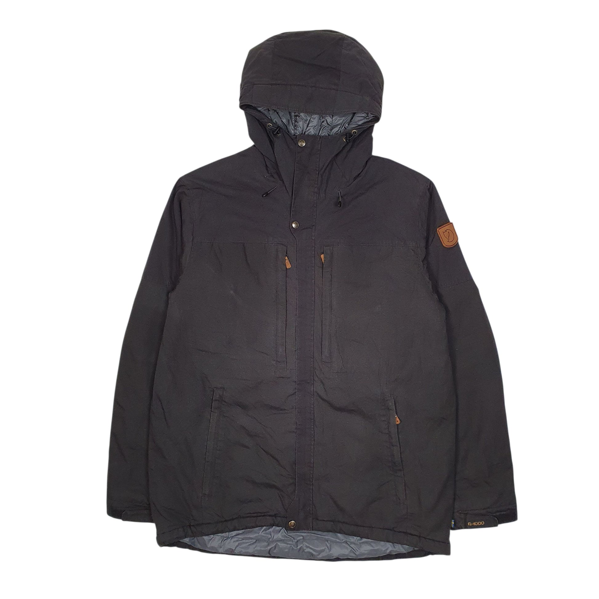 Mens Black Fjallraven   Coat