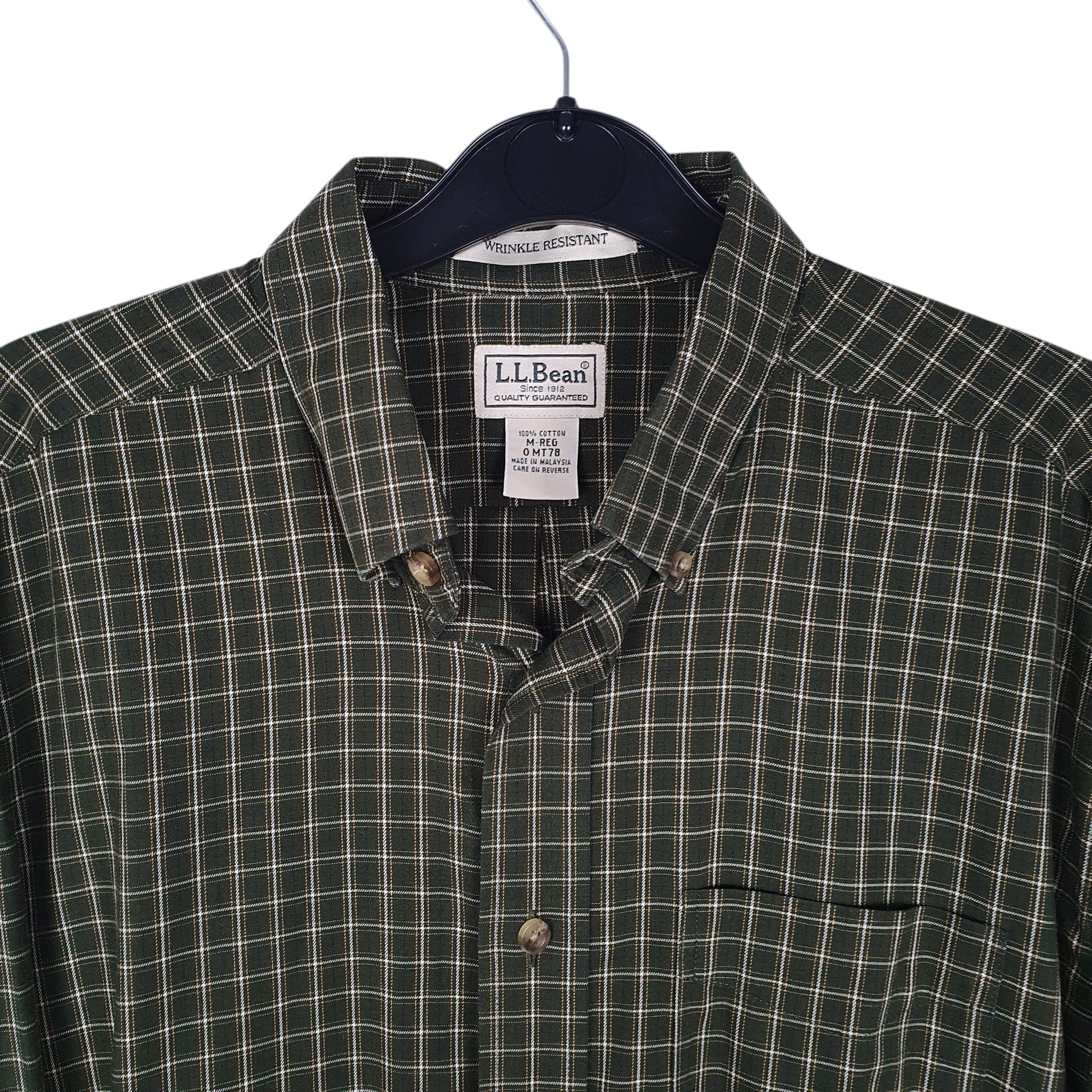 Mens Green L.L.Bean   Shirt