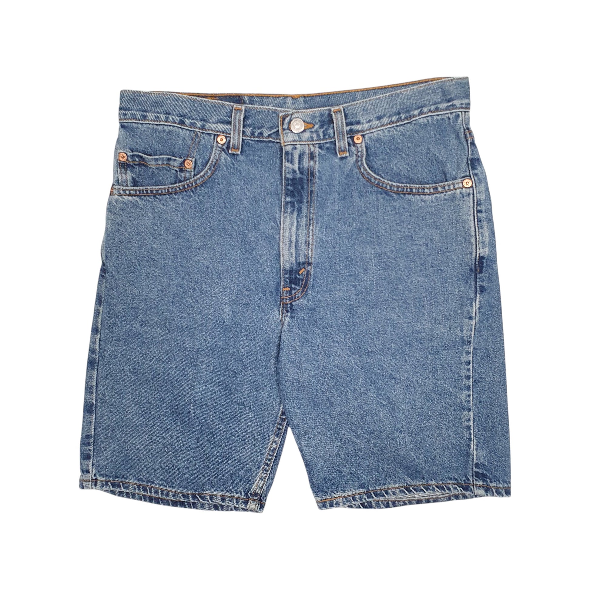 Mens Blue Levis 505 Vintage 90s Made In USA Denim Shorts