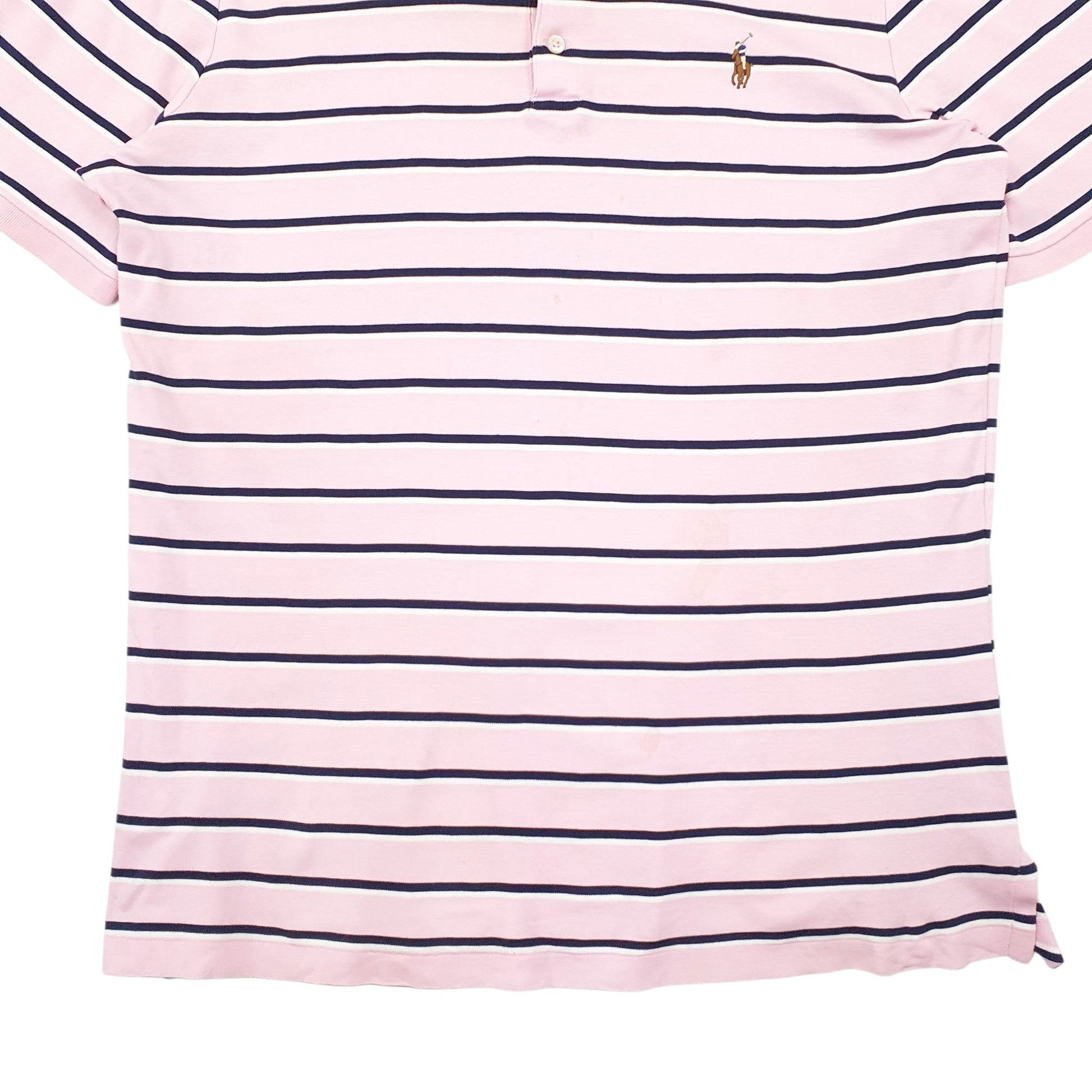 Mens Pink Polo Ralph Lauren Classic Fit  Polo Shirt