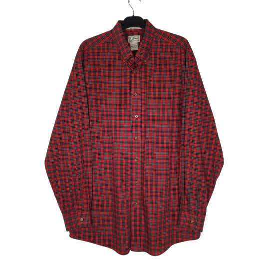 Mens Red L.L.Bean  Long Sleeve Shirt