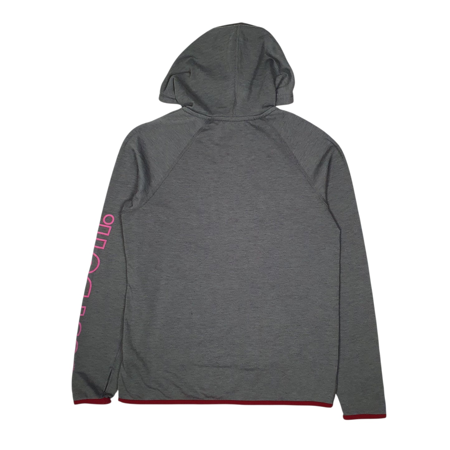 Womens Grey Nike Dri Fit Lightweight Hoodie Jumper