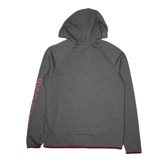 Womens Grey Nike Dri Fit Lightweight Hoodie Jumper