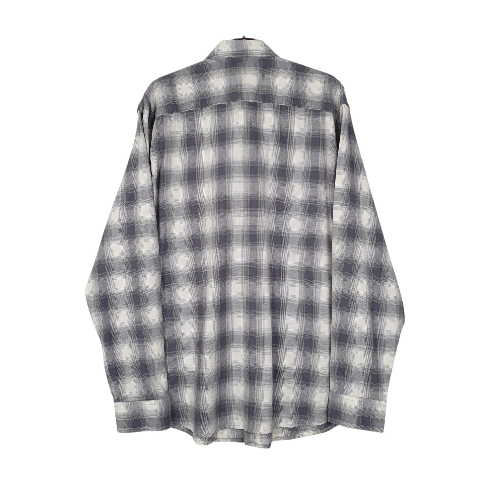 Mens Grey Wrangler Western Pearl Snap  Shirt