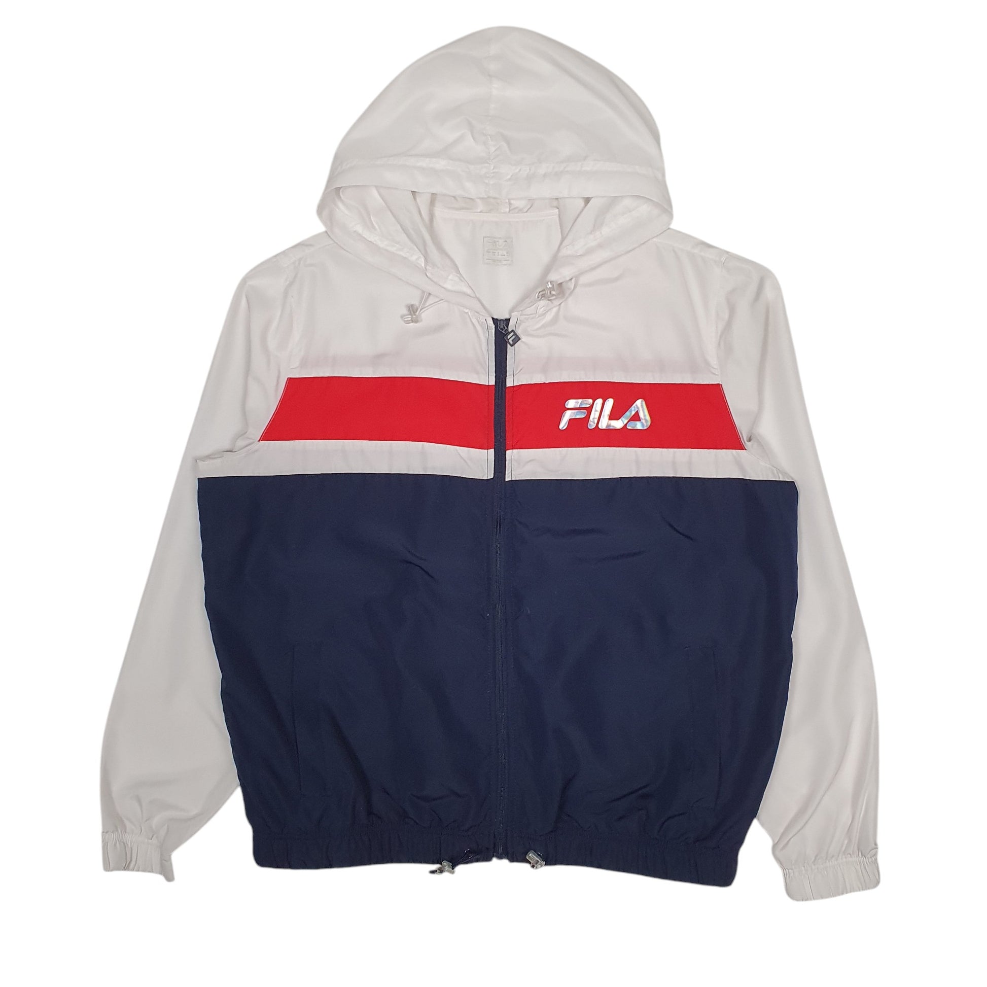 Mens White Fila Lightweight  Coat