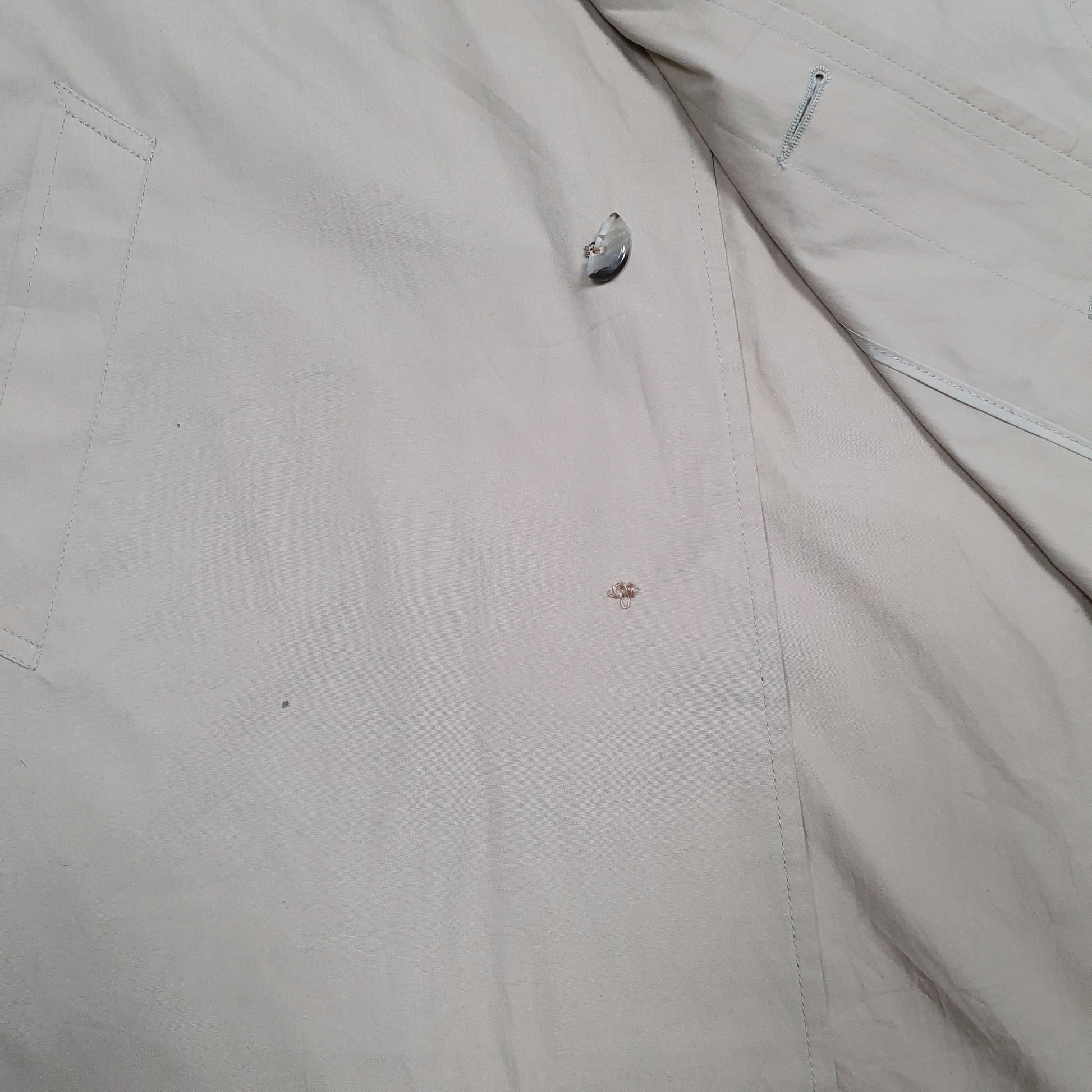 Mens Beige London Fog Overcoat Longline  Coat