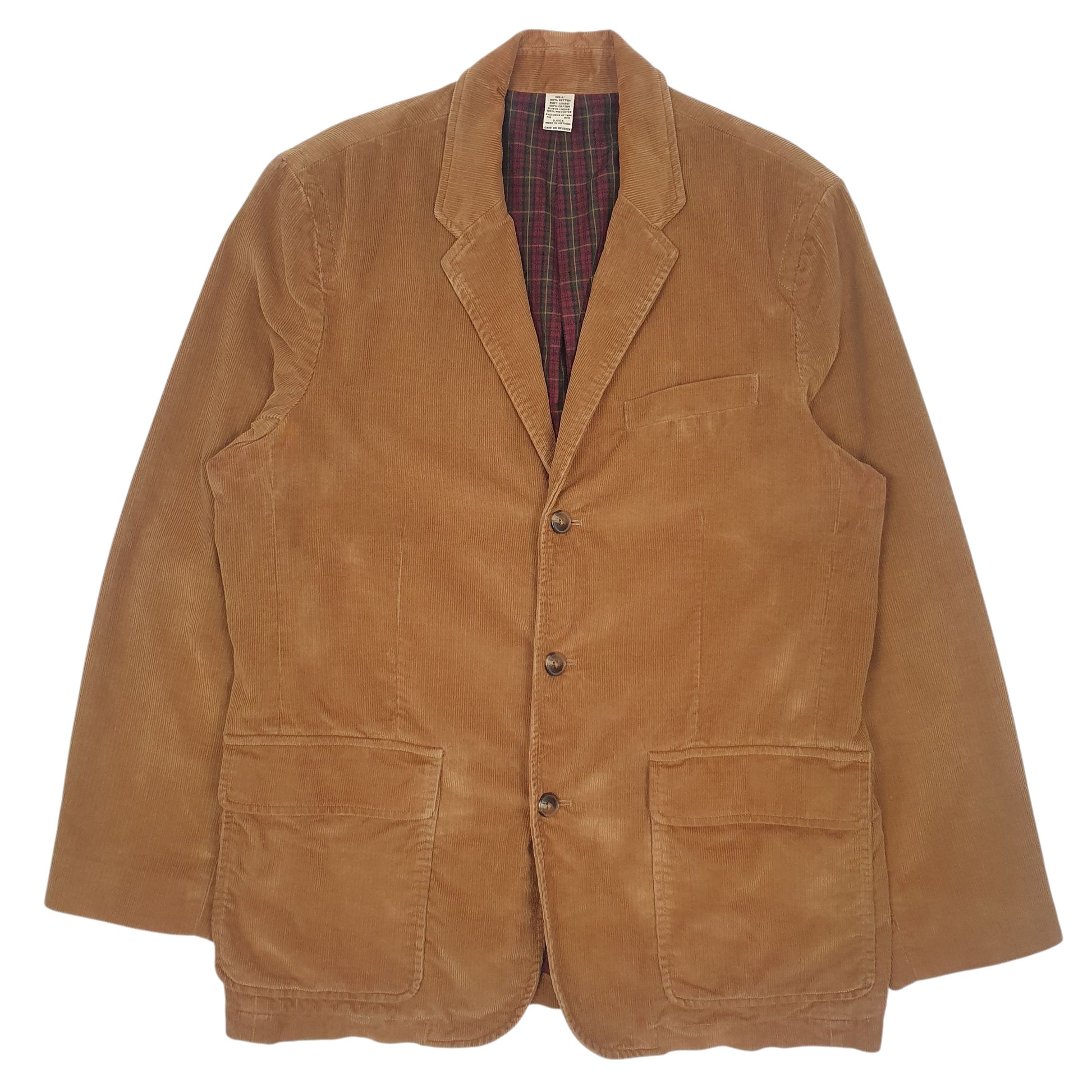 Mens Brown LL Bean Vintage Corduroy  Coat