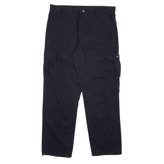Mens Black Wrangler  Cargo Trousers