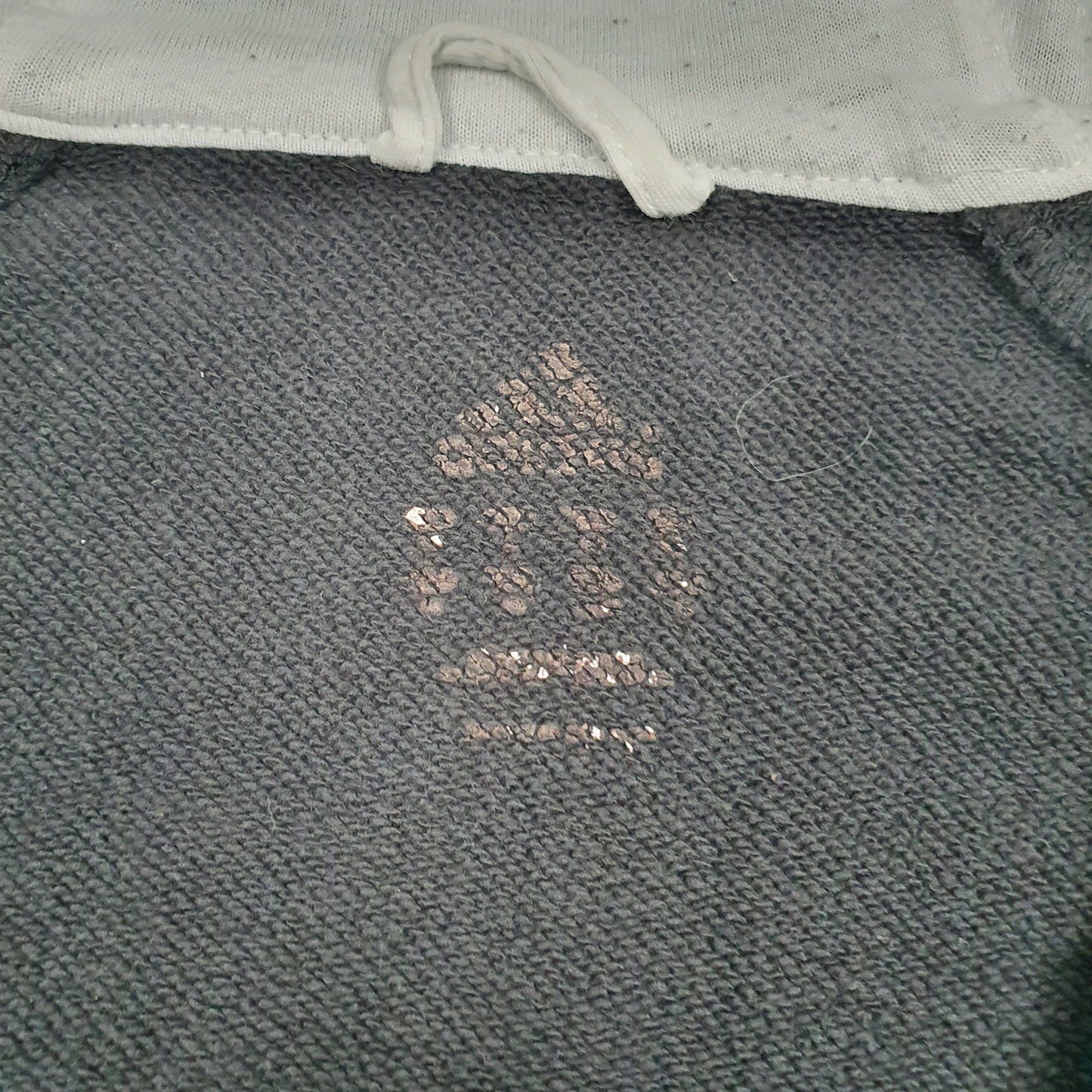 Womens Black Adidas Spellout Full Zip Jumper