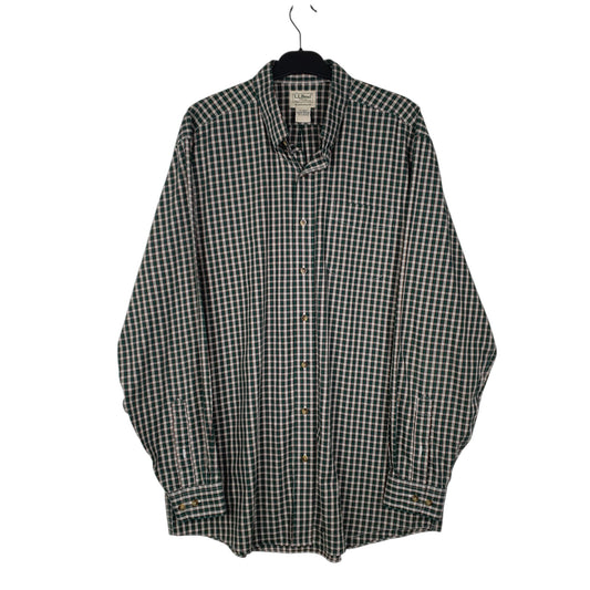 Mens Green L.L.Bean  Long Sleeve Shirt
