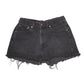 Womens Black Levis 565 Vintage 90s Made In USA Cut Off Denim Shorts