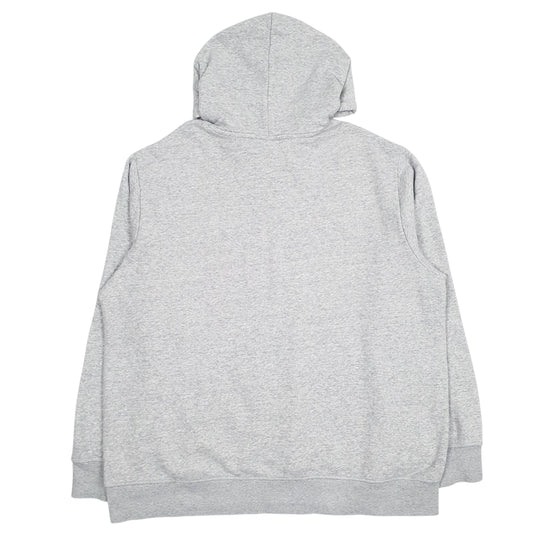 Mens Grey Reebok Spellout Hoodie Jumper