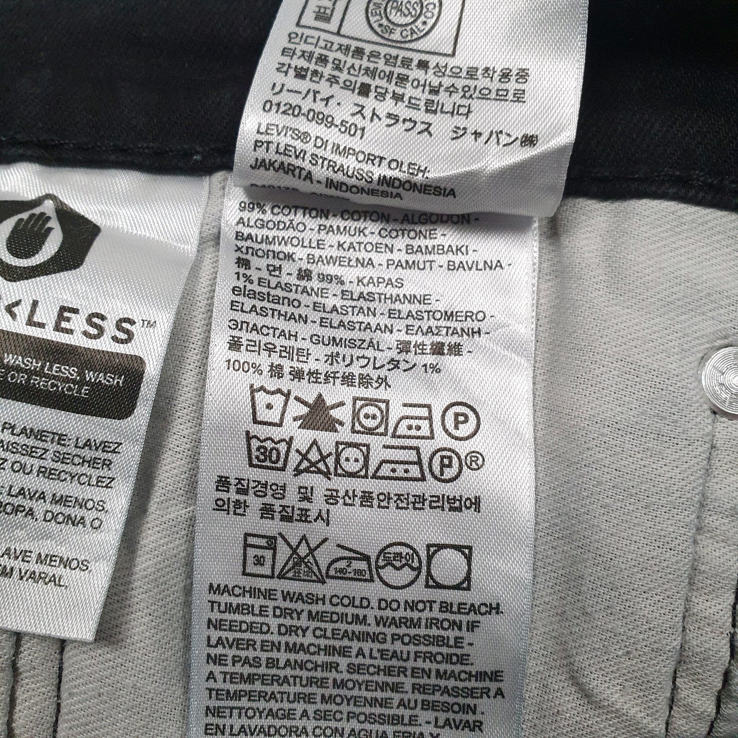 Mens Black Levis   Jeans