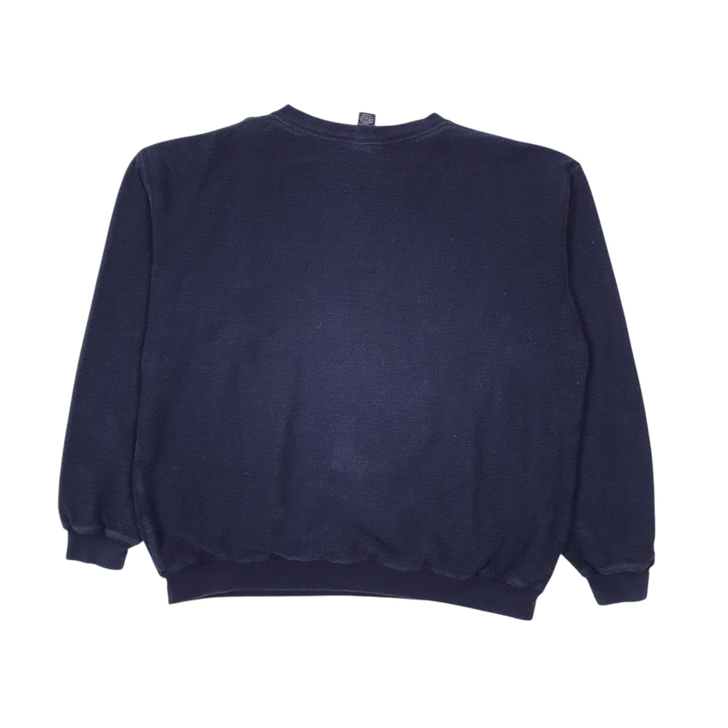 Mens Navy Lands End Vintage 90s Crewneck Jumper